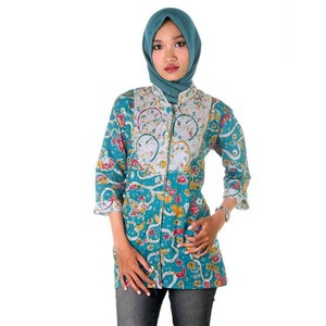 Blus Batik I Blus Kerja Wanita Batik Septi