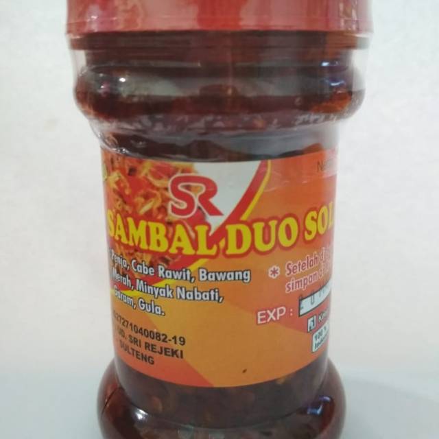 

Sambal Duo Sri Rejeki 150gr - Sambal Khas Palu