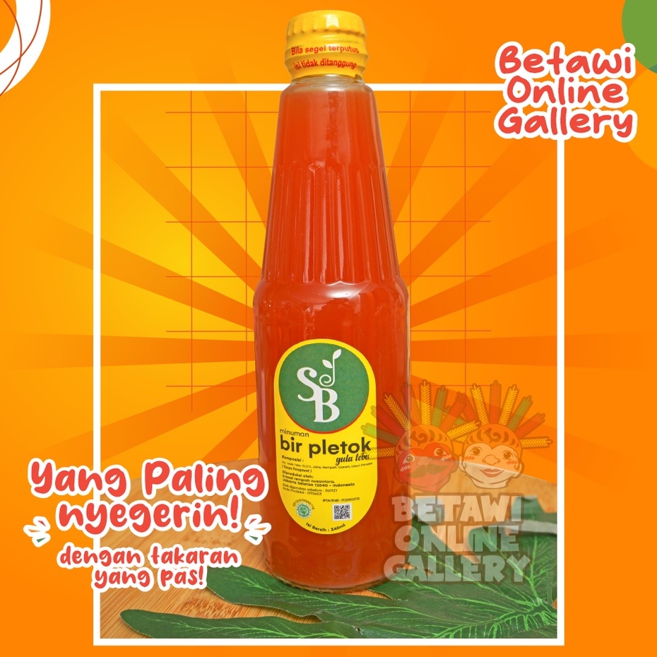 Bir Pletok Betawi Botol Kecil SB 300 ML