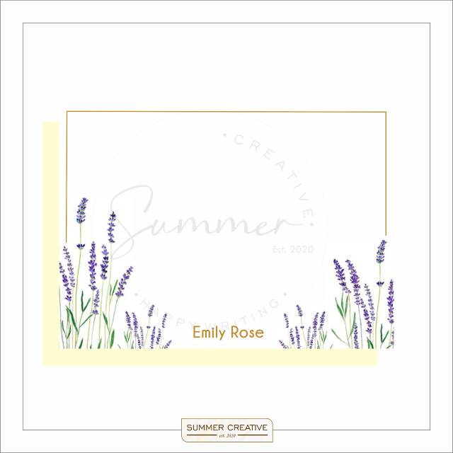 

Personalized Blank Card / Blank Note - NS16 / Thank You / Greeting Card / Kartu Polos / Ucapan