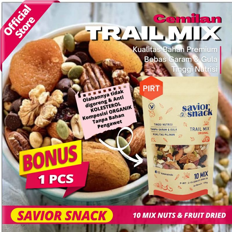

Makanan Sehat Penderita Diabetes Cemilan Trail Mix Savior Snack Bebas Gula & Tanpa Bahan Pengawet