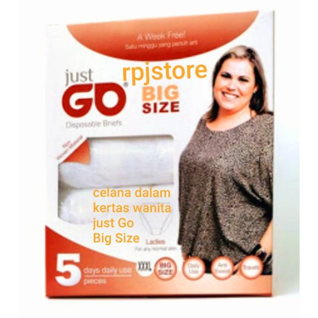 CELANA DALAM JUST GO CEWEK BIG SIZE XXL XXXL