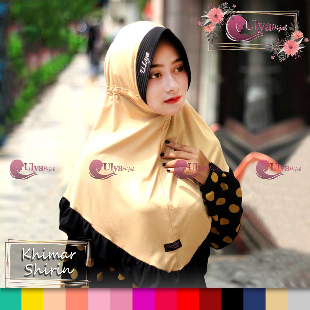 TERMURAH  Khimar instant Shirin bahan Jersey Brand Ori Ulya Hijab