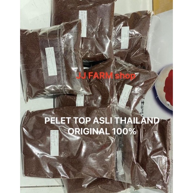 pelet top Thailand super mutiara 500gram original produk pelet pakan louhan koi koki Channa cupang d