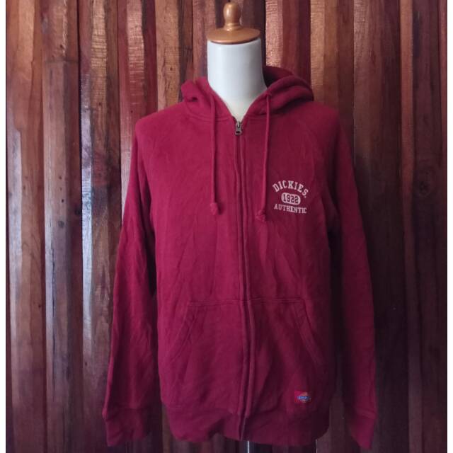 Zip Hoodie Dickies Maroon Original
