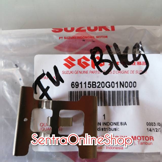 Besi Plat seng pala babi Diskpad Belakang Satria Fu 150 Cs1 Supra x 125 Original sgp 69115B20G01N000