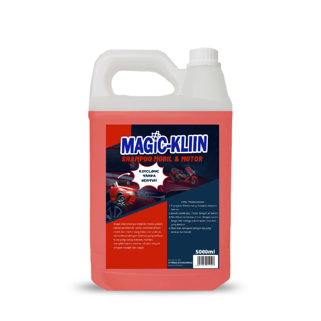 Magic-Klin Shampoo Mobil &amp; Motor Touchless 5 Liter