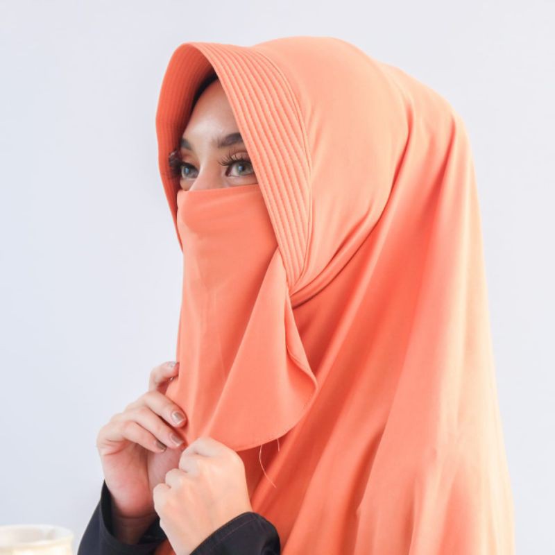 khimar bergo jersey jumbo | kerudung instan