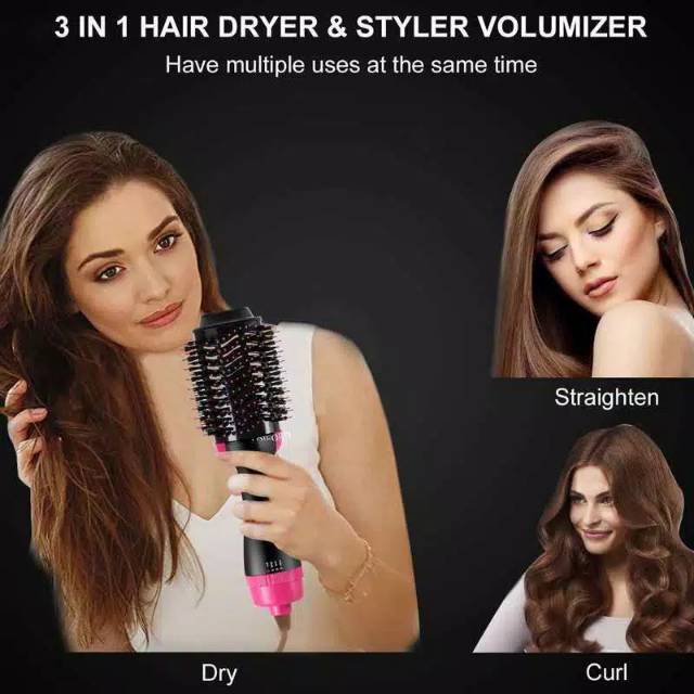 ONE STEP CINSEER HAIR DRYER AND STYLER SMOOTH FRIZZ FREE BLOWOULS IN HALF THE TIME