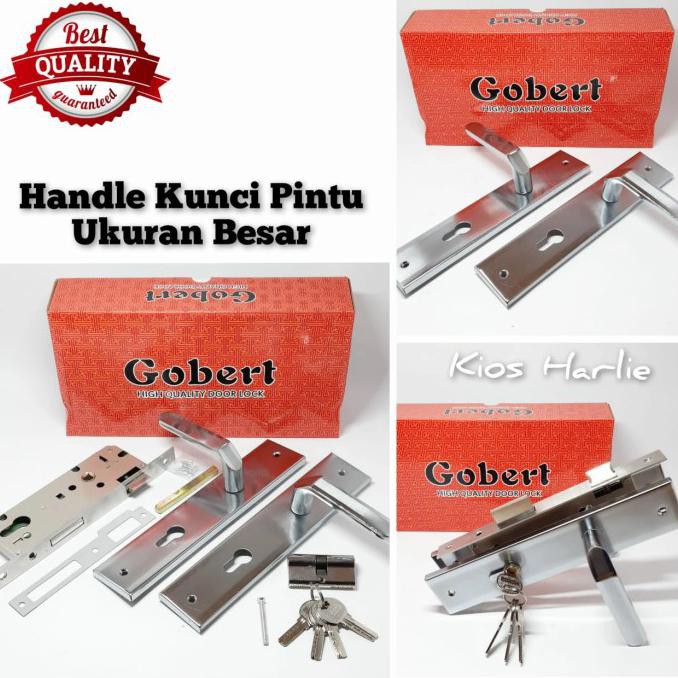 Cuci Gudang Awal Tahun Handle pintu besar, handel kunci pintu, tarikan pintu rumah 1 set - Gobert