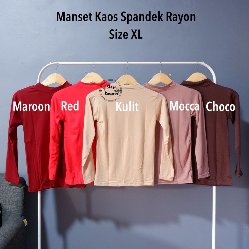 Manset Baju Size XL LD 79-88  bahan spandek rayon