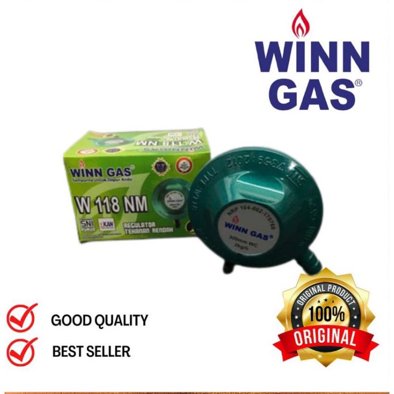 Winn Gas , W 118 M ,  118 NM , 688 NM , W 88  Win Gas , Regulator Gas LPG , Tanpa Meter