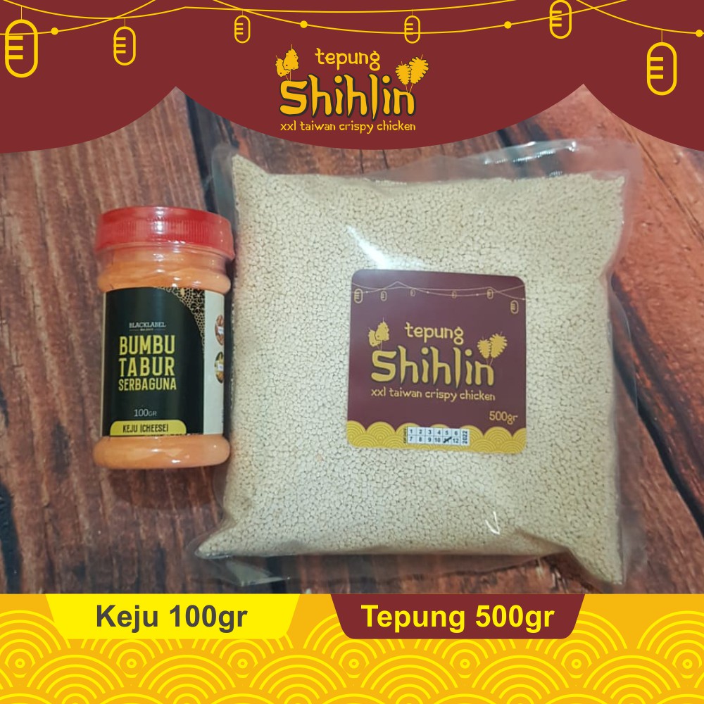 

PAKET Tepung shihlin / Tepung Taiwan / Tepung crispy dan Bumbu tabur Keju 100gr