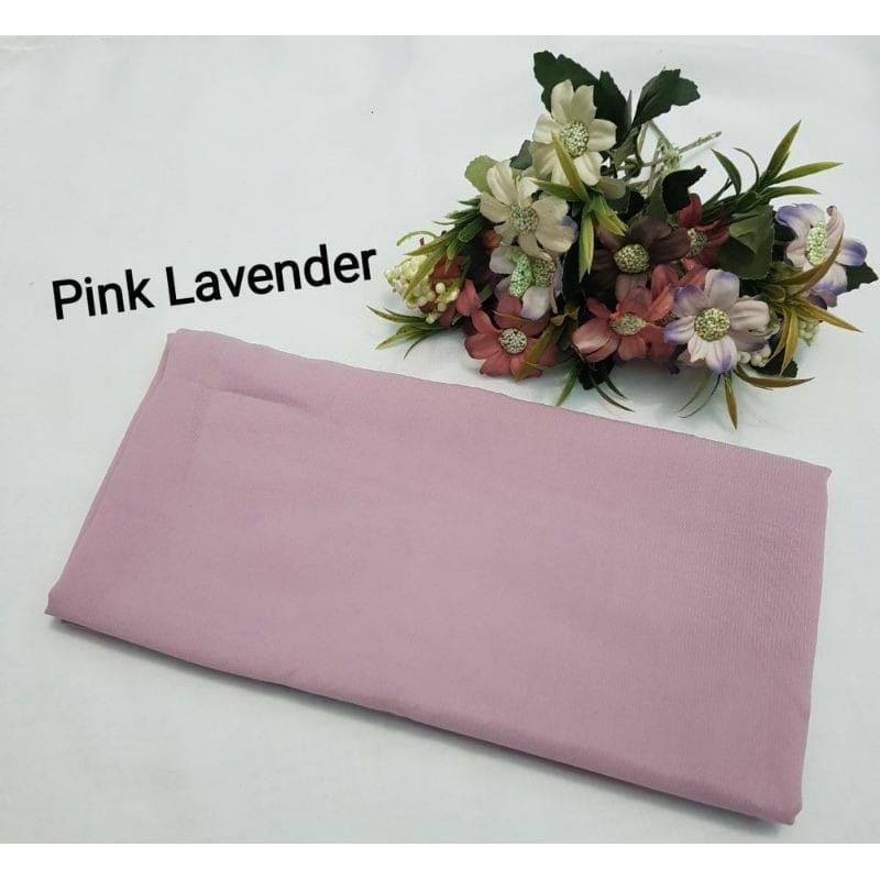 hijab BELLA SQUARE Pollycotton premium-Pink Levender