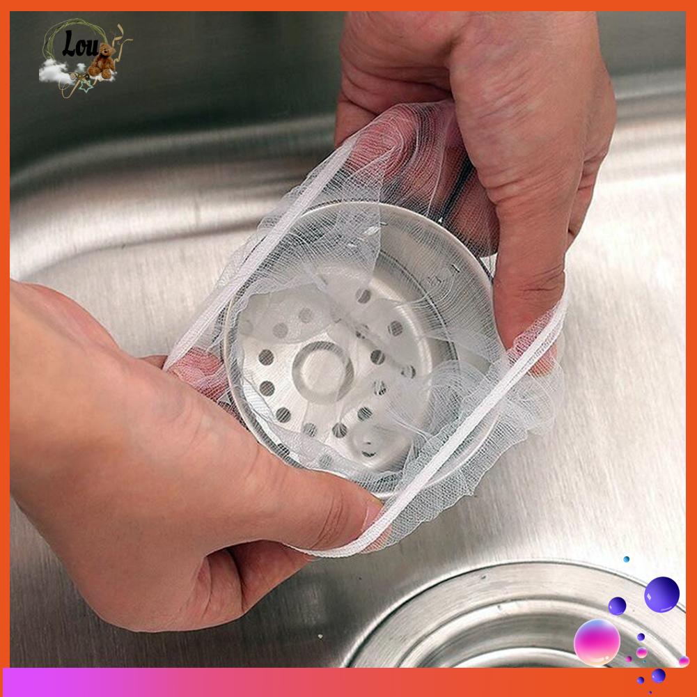 Tersediabathtub Drain Hole Filter Kitchen Bathroom Sink Strainer Disposable Garbage Bag Shopee Indonesia