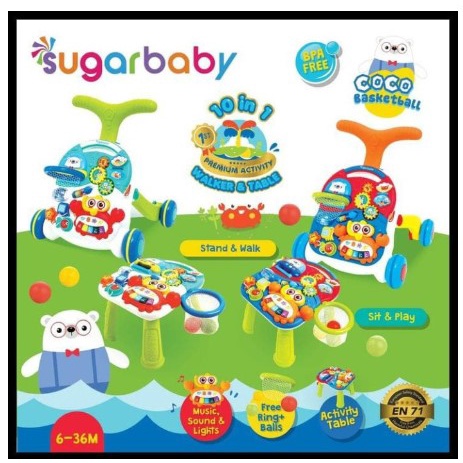 SUGAR BABY PREMIUM ACTIVITY WALKER AND TABLE 10 IN 1