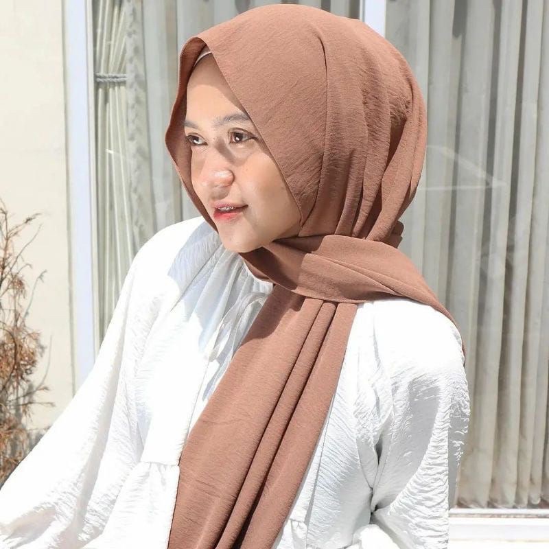 GS Pashmina Airflow Crincle Premium Tanpa Setrika