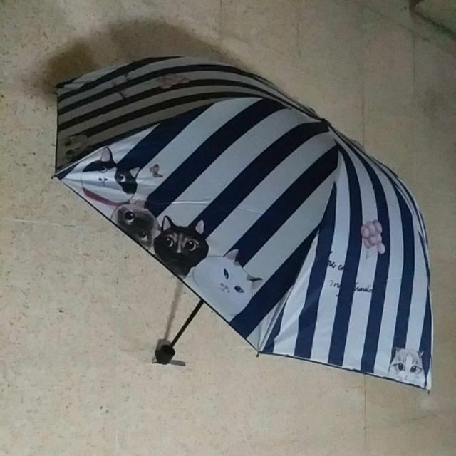 Payung Lipat 3 Mangkok Motif Kucing You Are My Sunshine