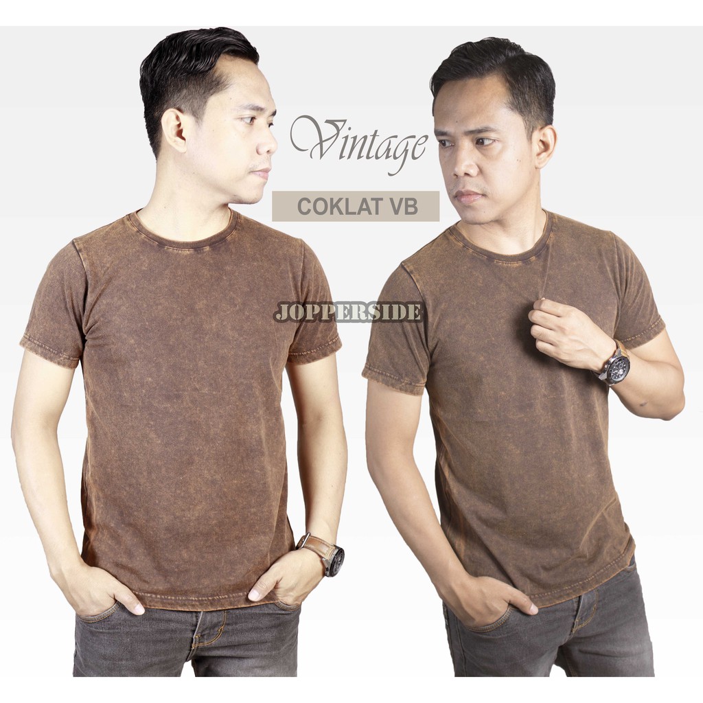 Jopperside baju kaos polos bahan katun combed premium pria tb1