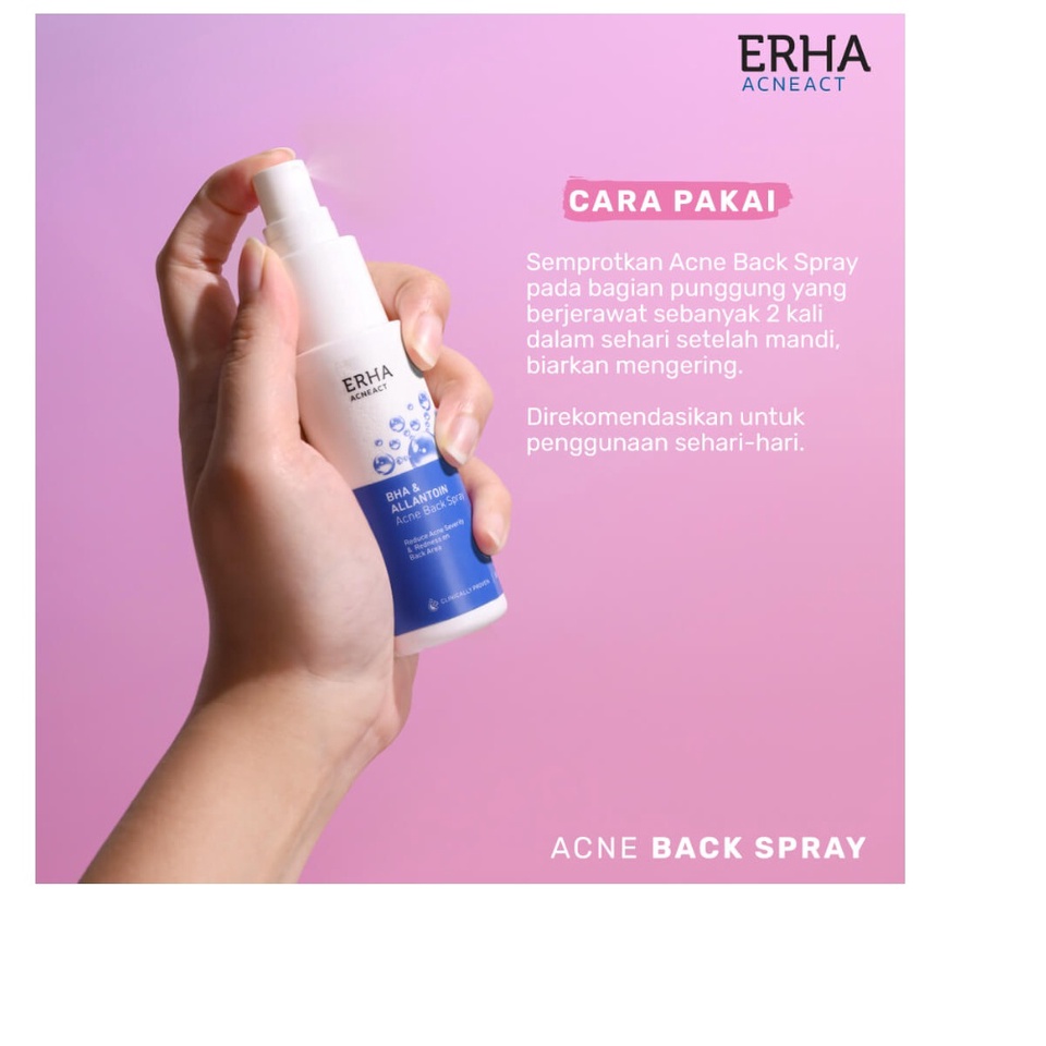 CS-ERHA AcneAct Acne Back Spray 60ml - Perawatan Jerawat Tubuh