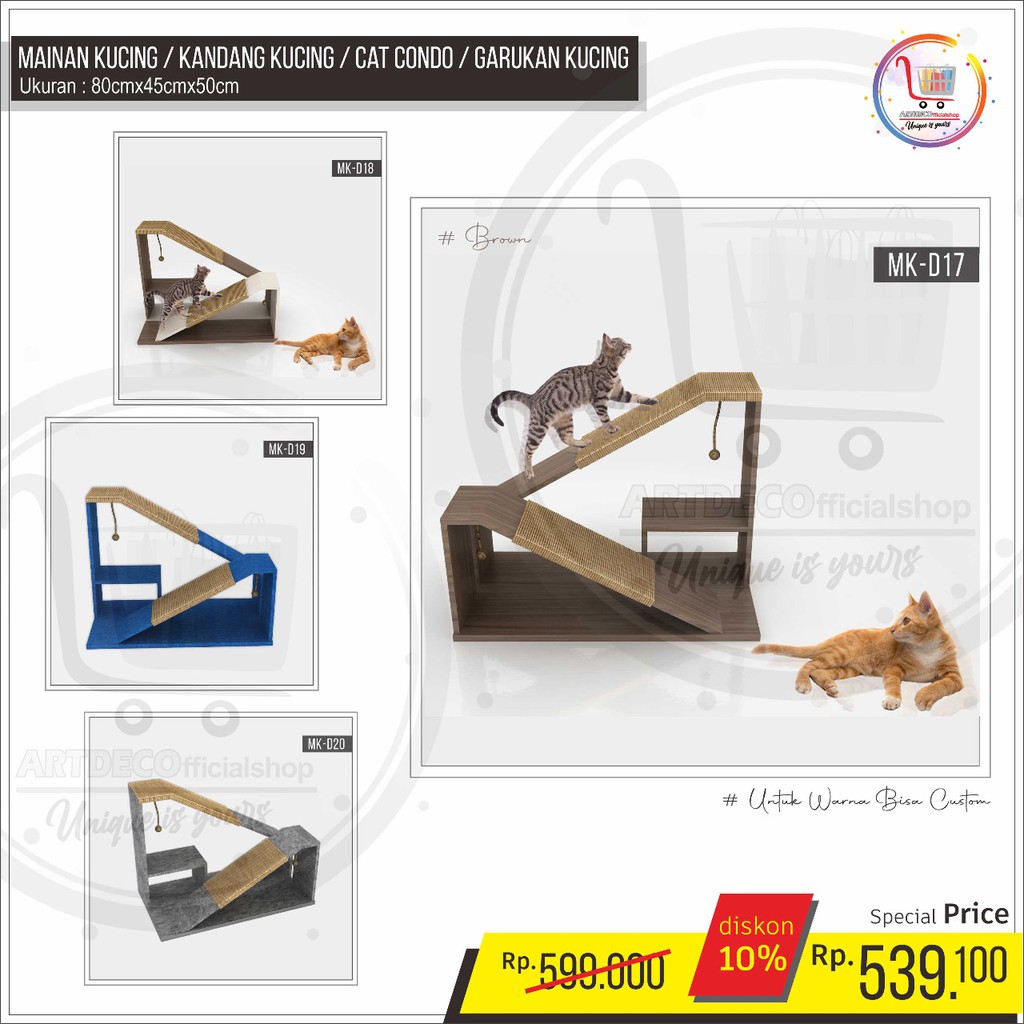 MAINAN KUCING / KANDANG KUCING / CAT CONDO / GARUKAN KUCING