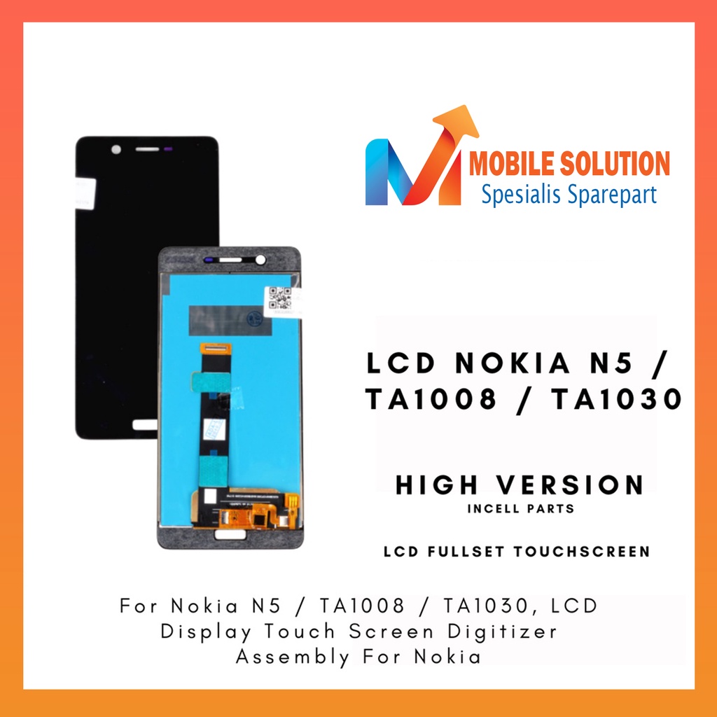 Grosir LCD Nokia N5  LCD Nokia TA1008  LCD Nokia TA1030 ORIGINAL 100% Fullset Touchscreen Garansi 1 Bulan + Packing / Bubbel