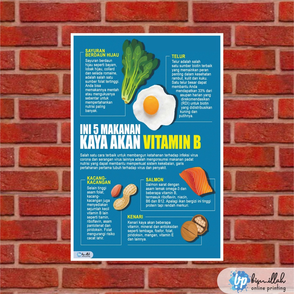 

Poster Kesehatan Ini 5 Makanan Kaya Akan Vitamin B