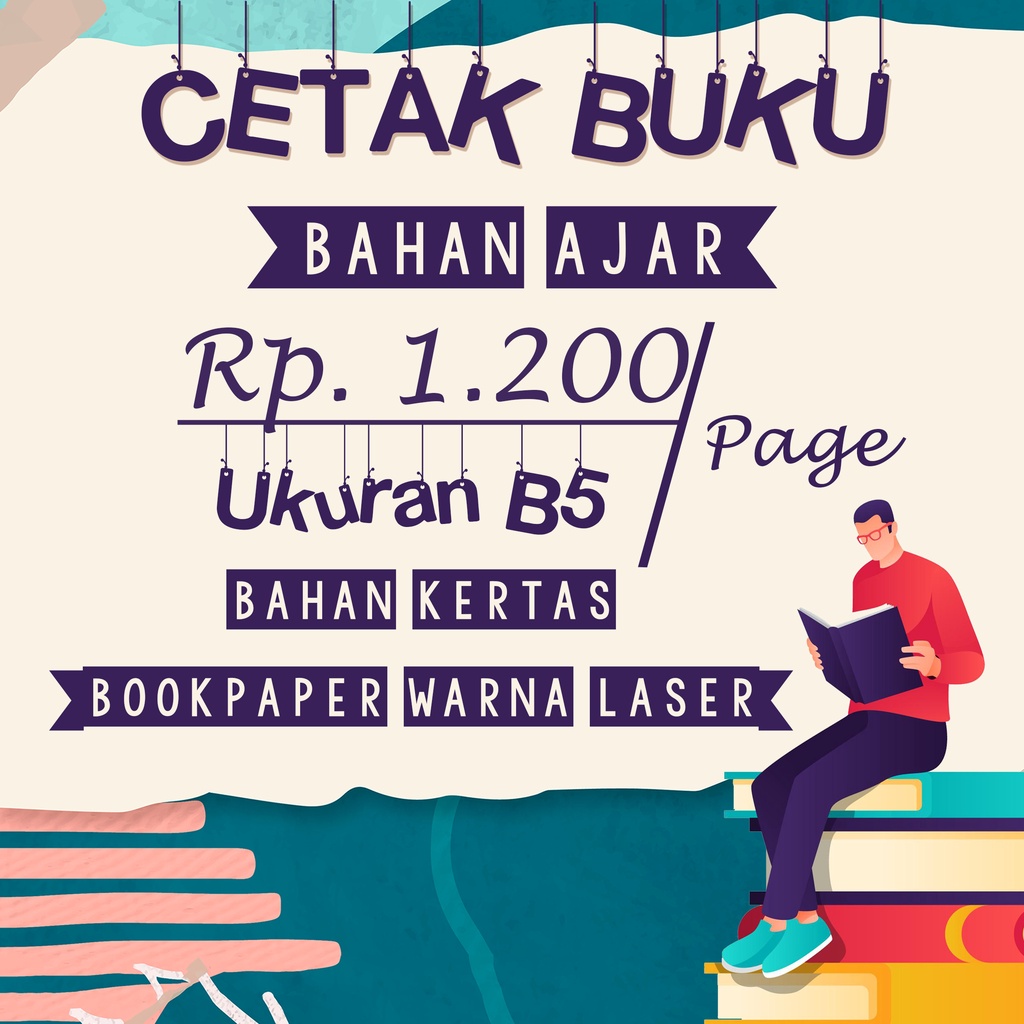 

PRINT/ CETAK BUKU BAHAN AJAR UK B5 KERTAS BOOKPAPER WARNA LASER