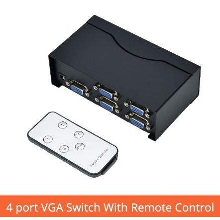 VGA Switch 4 port Support Full HD with Remote Control