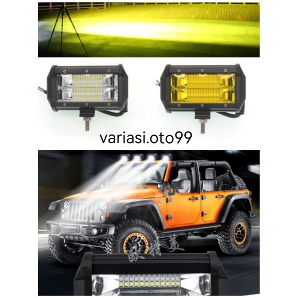 Lampu Tembak Sorot Cree CWL WORKLIGHT 72W 24MATA Lampu LED Mobil &amp;  Motor