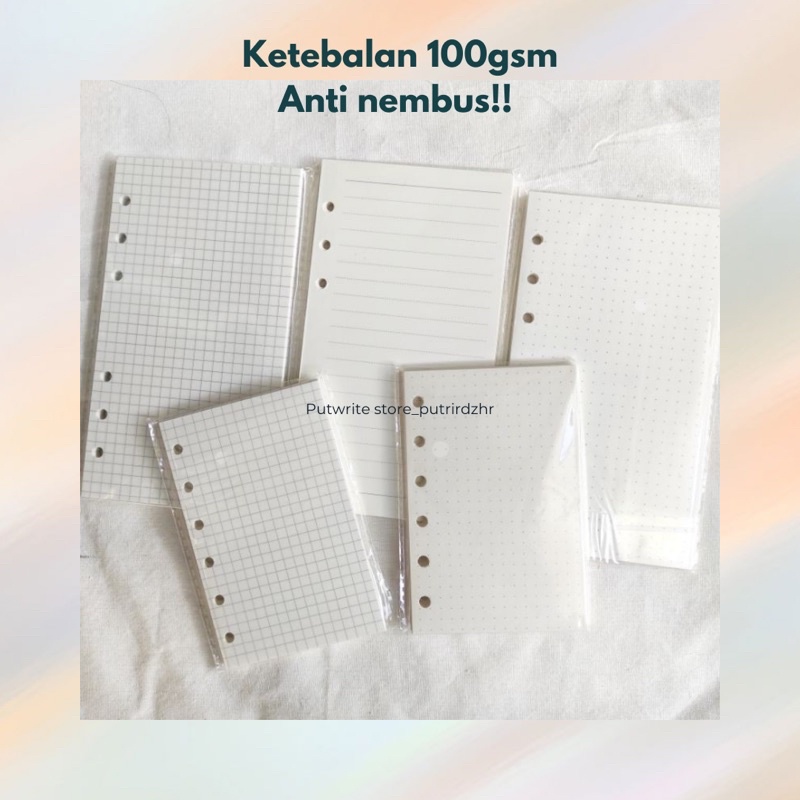 

Loose Leaf Binder A5 A6 A7 80 gsm