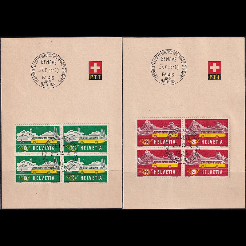 

Prangko Switzerland 1953 - Alpine Post - 2 Carnet