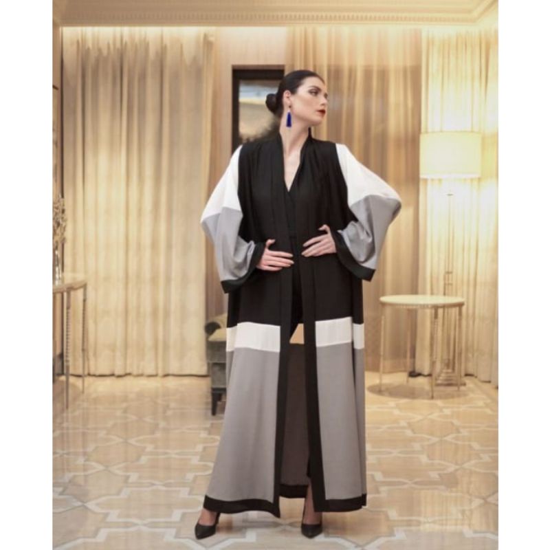 Abaya Saudi Outer Cardy Vania / Gamis Hitam / Dress Hitam / Gamis Arab / Abaya Arab