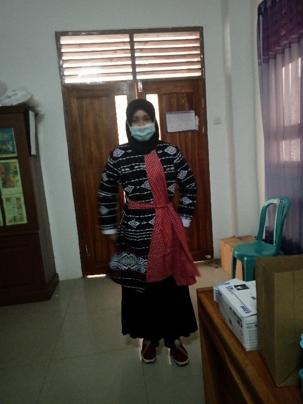 Tunik Kombi Salur Faresa Atasan Batik Kerja Modern Kasual Elegan