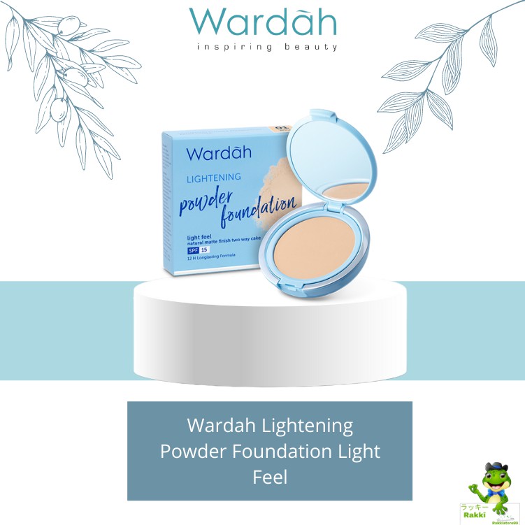 ❣️Rakkistore99❣️Wardah Lightening Powder Foundation Light Feel 12g (100% Original)