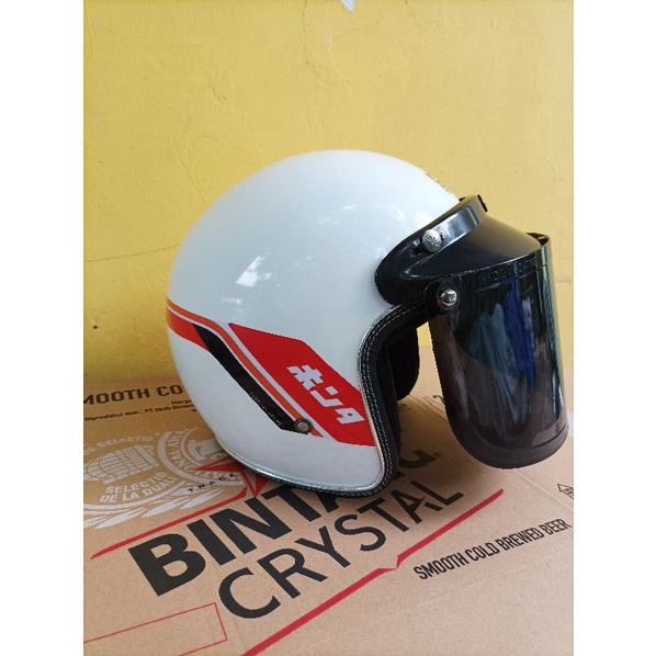 helm Honda gank putih helm Honda jadul helm repro