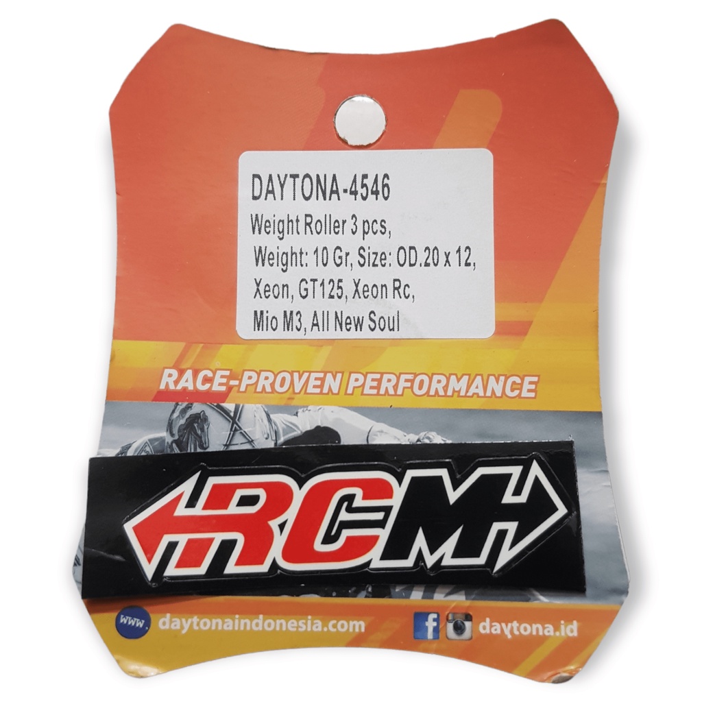 ROLLER ROLER ISI 3 DAYTONA 4546 10GRAM 10 GRAM 10GR 10 GR XEON GT125 GT 125 XEON RC MIO M3 ALL NEW SOUL ORI ORIGINAL DAYTONA ASLI