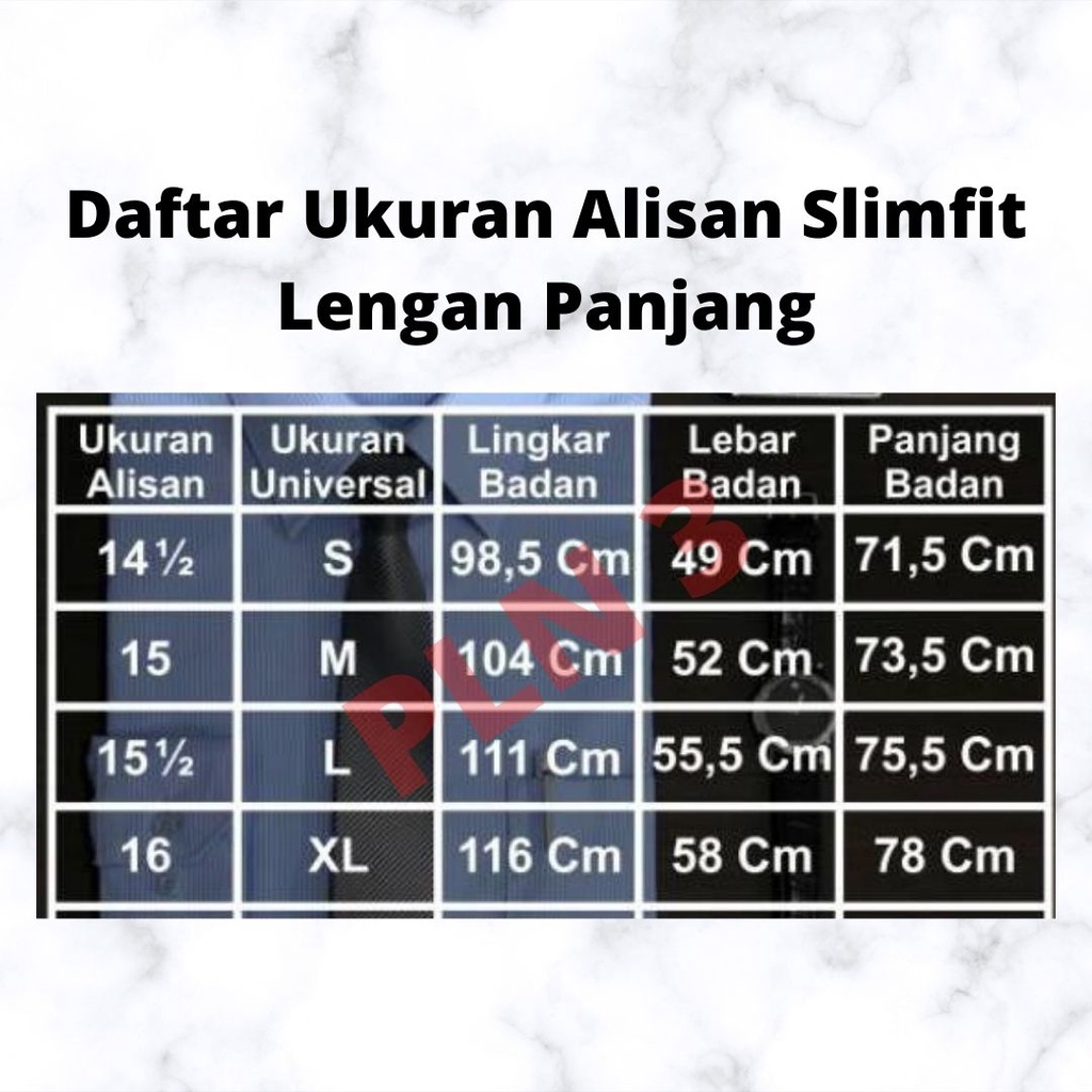 Alisan Kemeja Lengan Panjang Polos Spesial Slimfit 12 10182 Biru / Ramayana Jatinegara