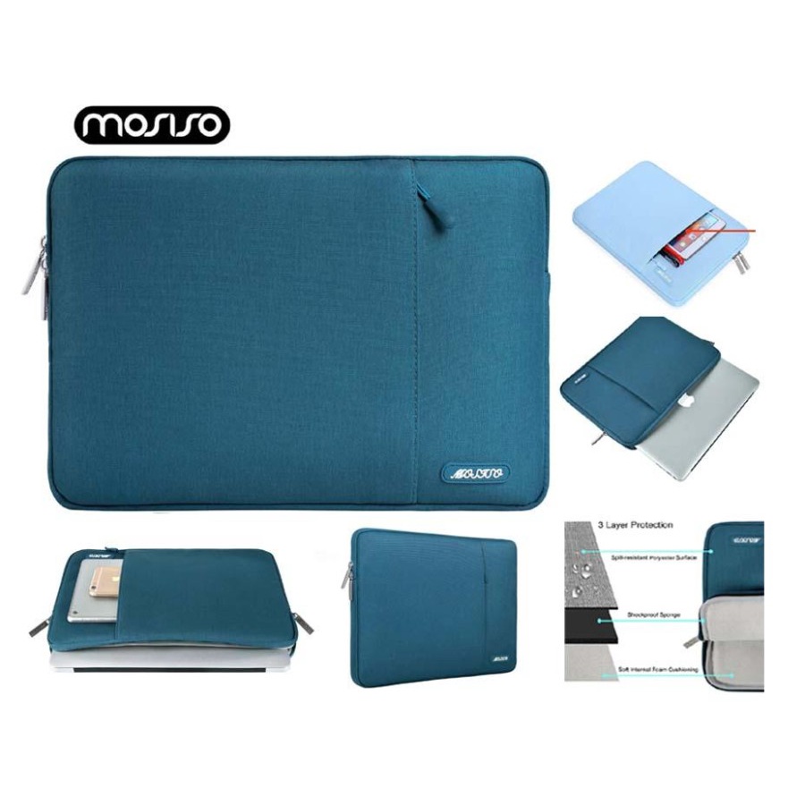 Tas Laptop Lenovo Yoga Macbook Air Pro Retina Softcase Mosiso 13 inch M1 - Deep Teal