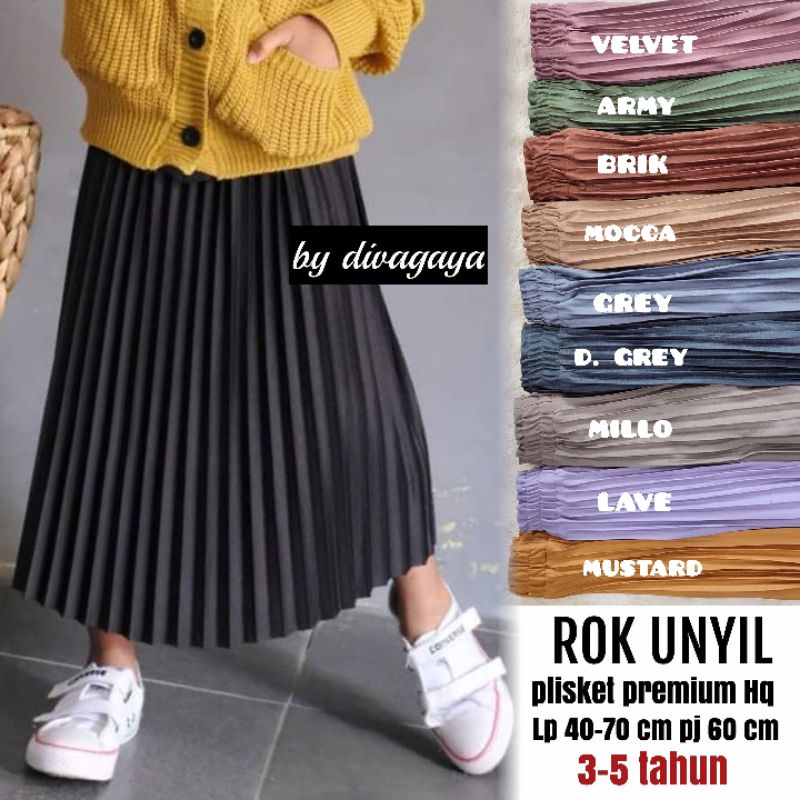 ROK PLISKET ANAK 4-5 TAHUN BAHAN PREMIUM