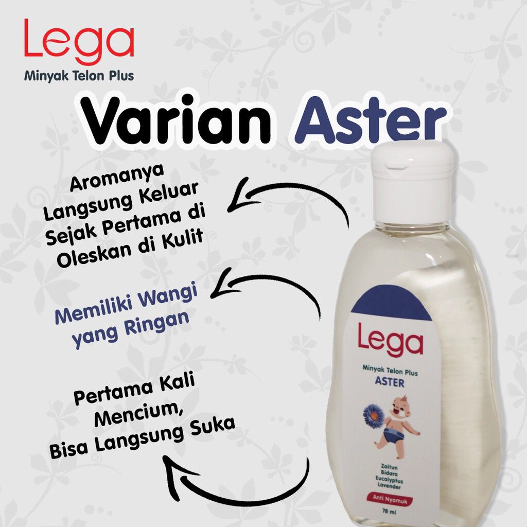 LEGA Minyak Telon Plus 70ml dan 100ml / Rose / Acacia / Aster