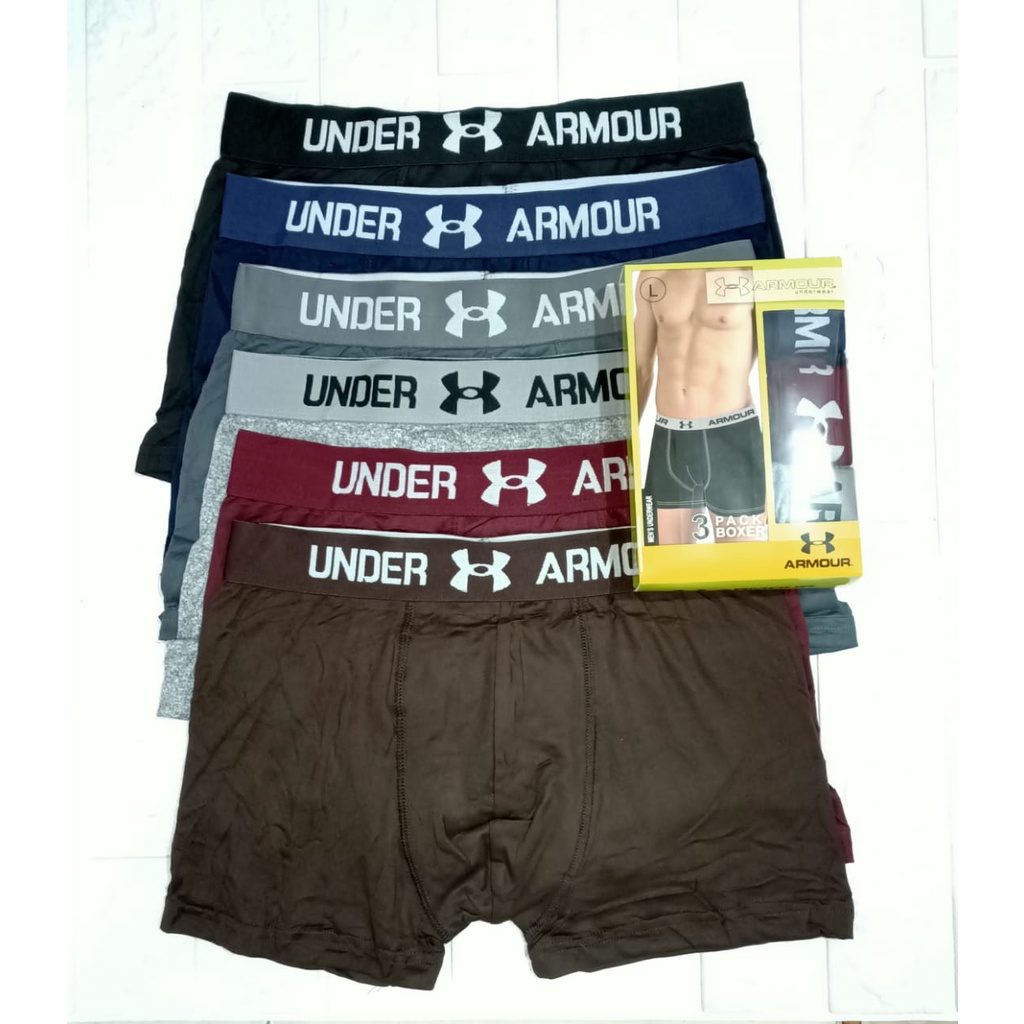 3PCS BOXER PRIA/PAKAIAN DALAM PRIA/CELANA PRIA DEWASA