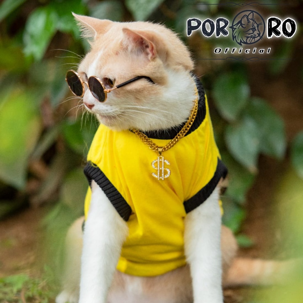 Baju Kucing Murah Lucu Asesoris Hewan Kaos Combed 30S