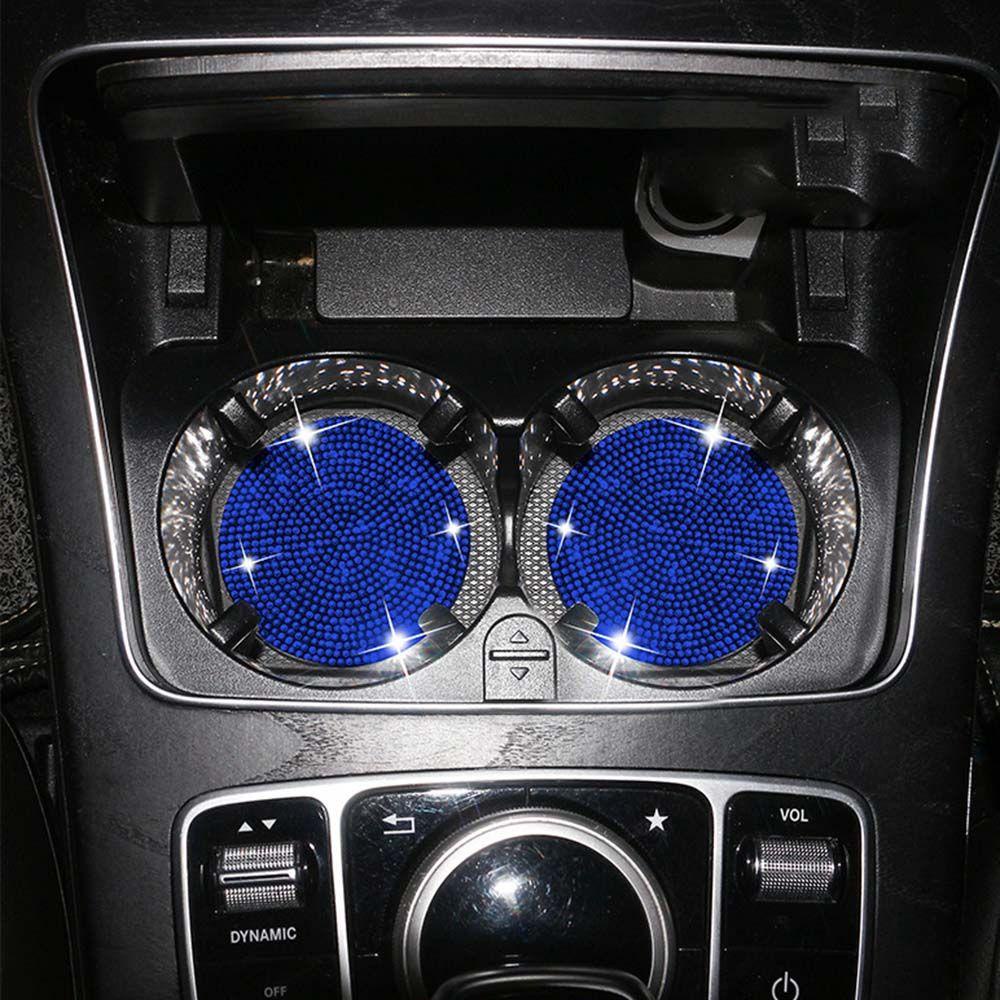 Suyo Tatakan Gelas Bahan Silikon Lembut Bling Untuk Interior Mobil