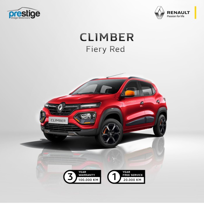 Booking Fee Brand New 2021 Renault KWID Climb