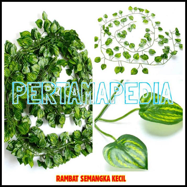 Lusinan Rambat Kecil/ Daun Rambat Plastik/ Daun Plastik / Rumput Dekor - Semangka Kecil