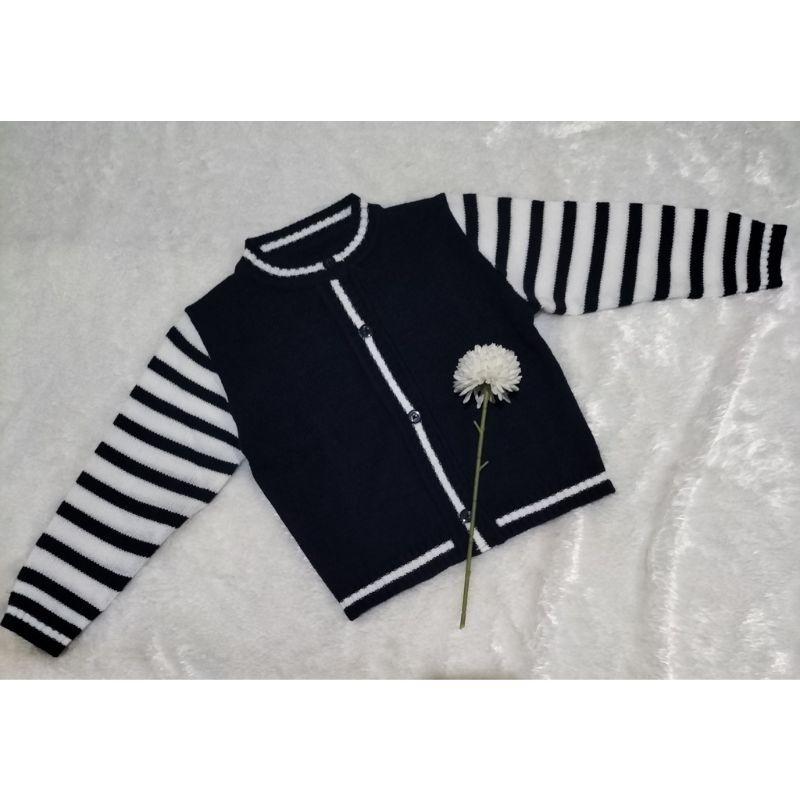 VERSI ANAK CARDIGAN RAJUT IMPORT ALYA STRIPI PREMIUM