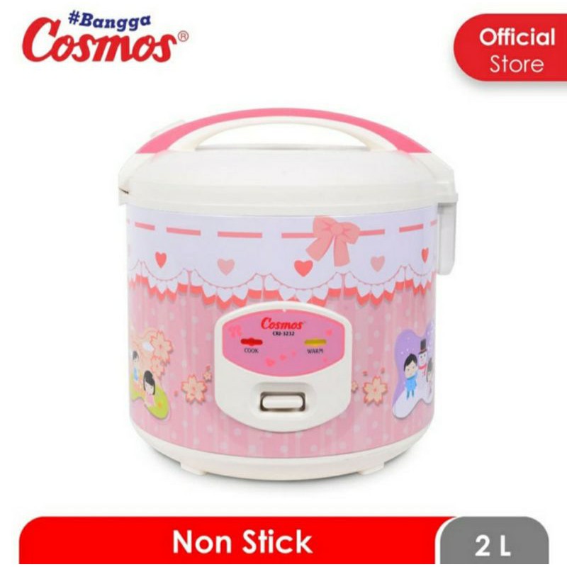 Rice Cooker Cosmos CRJ 3232 Kapasitas 2L Magic Com Cosmos Rice Cooker 2 Liter