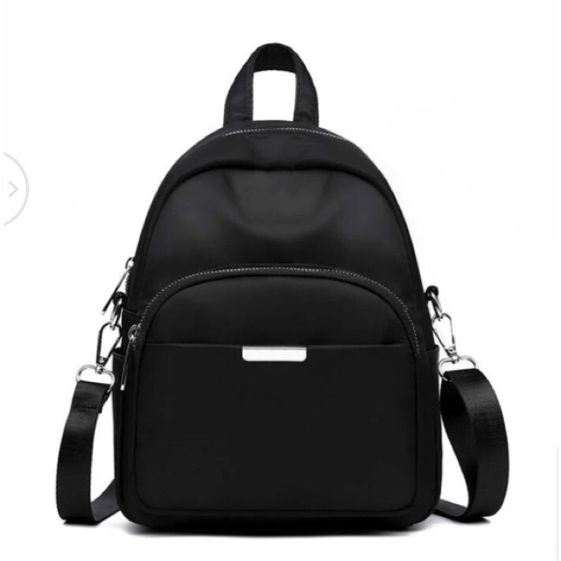 Terlaris tas ransel wanita backpack tas gendong punggung back pack fashion anak sekolah cewe cewek perempuan wanita anak tempat buku alat tulis trendy korea korean warna hitam polos simpel simple bisa cod murah termurah import lucu cantik mini kecil p110-3