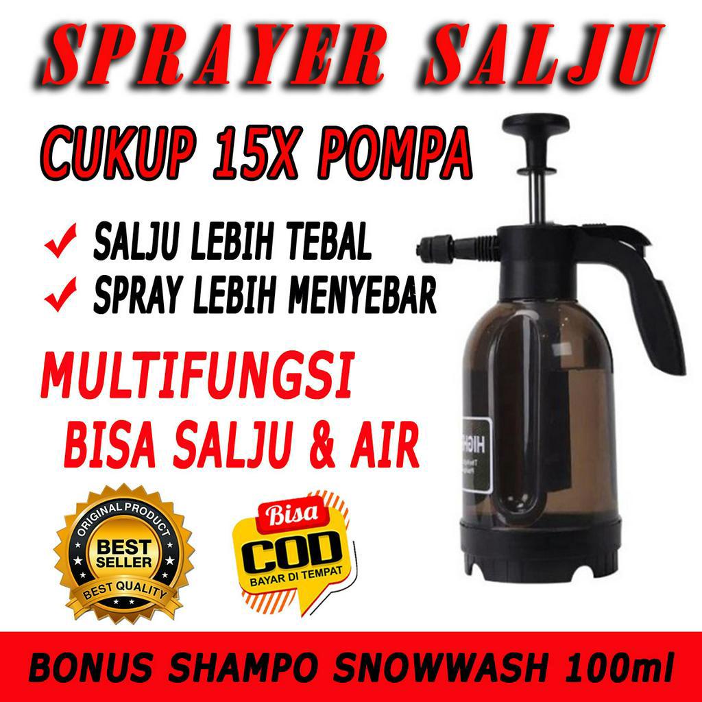 sprayer salju import bisa salju dan air,,,semprotan busa dan air terbaru,sprayer snow wash manual 2 liter